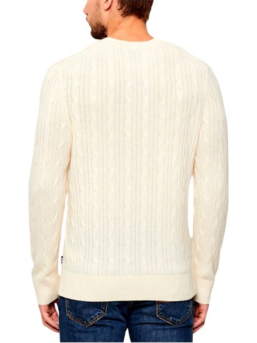 Maglione a trecce in lana e cashmere Hugo Boss | 50549975131
